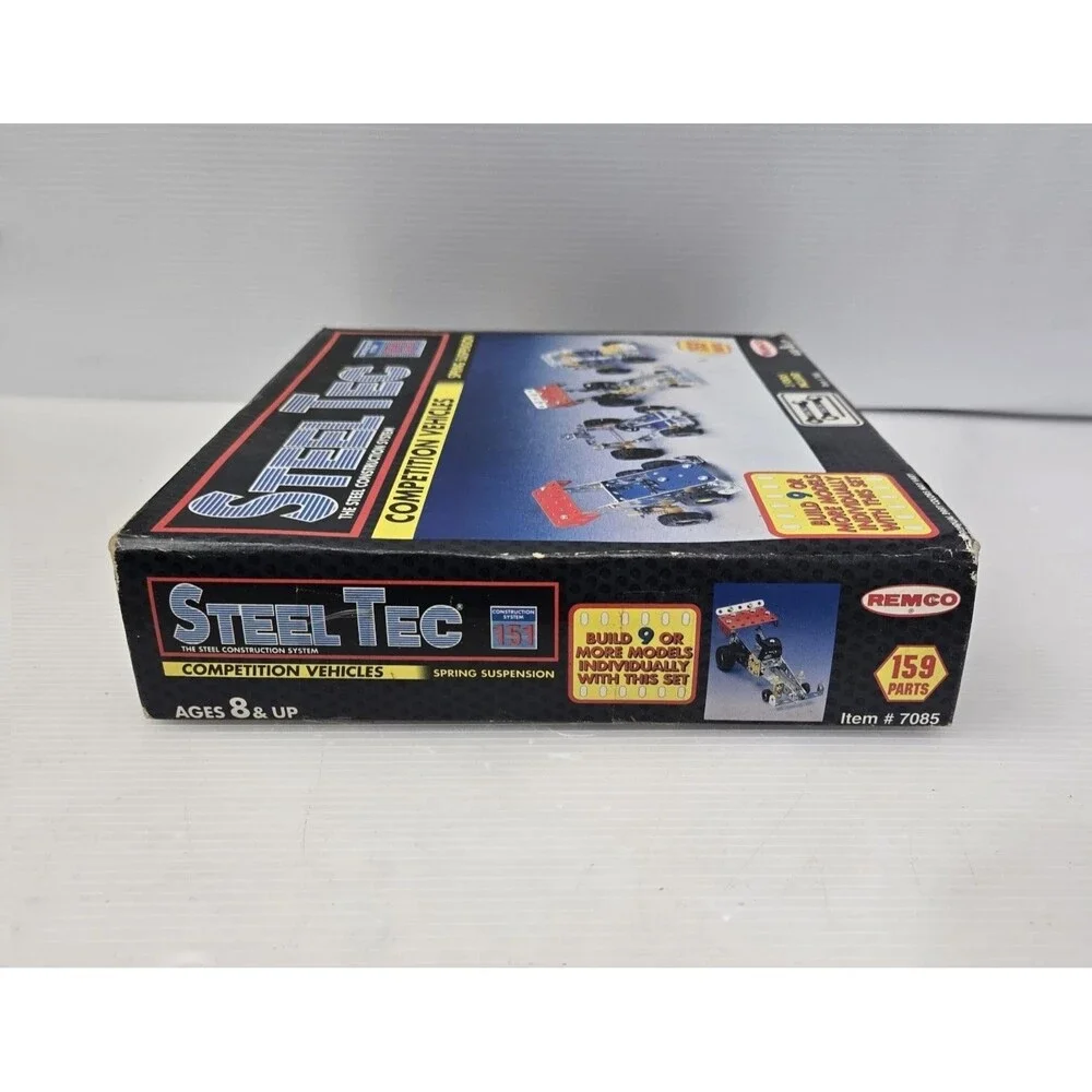 Remco Steel Tec Competition Vehicles Construction System Set 7085 Incomplete Vtg